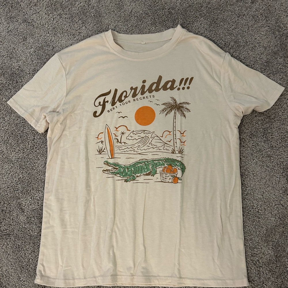 Taylor Swift Lyric Florida!!! Graphic Women’s T-Shirt - Cream